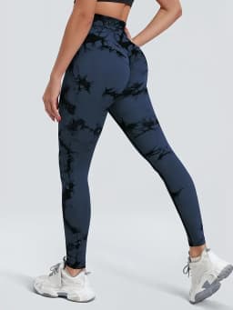 Women's Seamless Tie-dye Yoga Pants High Waist Soft Comfortable Gym Fitness Sportswear Workout Leggings Tights