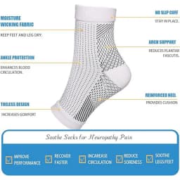 5 Pairs of Ankle Pressure Socks for Sports, Running, Fitness, Sweat Absorption, Breathability, Exposed Toe and Foot Protection