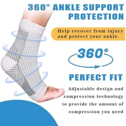 5 Pairs of Ankle Pressure Socks for Sports, Running, Fitness, Sweat Absorption, Breathability, Exposed Toe and Foot Protection