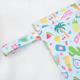 Elinfant 2PCS Wet Dry Bag Mini Baby Diaper Bag Nappy Bag 18*25cm Waterproof Reusable Washable Diaper Bag