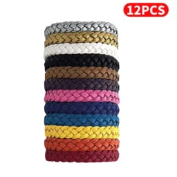 36-12pcs Hand Wrist Band Repeller Portable Anti Mosquitoes Wrist Band Reusable Safe Wristbands for Sports Travel Camping Tools