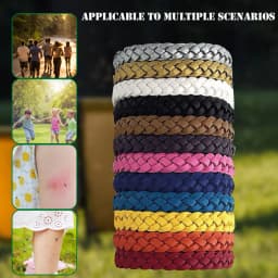 36-12pcs Hand Wrist Band Repeller Portable Anti Mosquitoes Wrist Band Reusable Safe Wristbands for Sports Travel Camping Tools