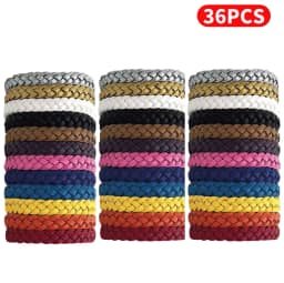 36-12pcs Hand Wrist Band Repeller Portable Anti Mosquitoes Wrist Band Reusable Safe Wristbands for Sports Travel Camping Tools