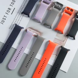 Official Strap For Samsung Galaxy Watch 8 40mm 44mm Watch8 Classic 46mm Silicone Sport Bracelet Correa Original 1:1 No Gaps Band