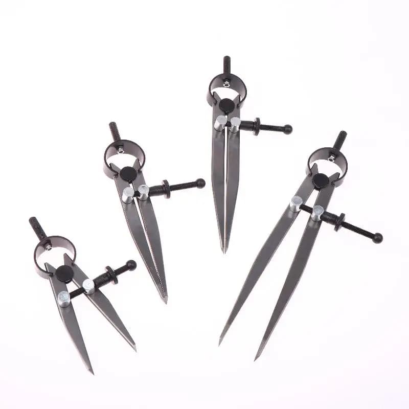 Adjustable Compass, Leather Craft Marking Gauge, Wing Divider, And Rotary Marking Gauge – A Complete 1-Piece Set
