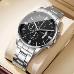1/2/3/4PCS Fashion Men Business Watches Luxury Calendar Quartz Watch for Man Clock Montre Homme(Without Box)