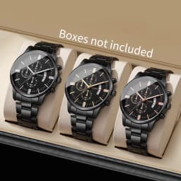 1/2/3/4PCS Fashion Men Business Watches Luxury Calendar Quartz Watch for Man Clock Montre Homme(Without Box)