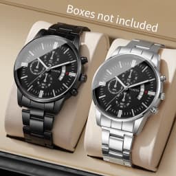 1/2/3/4PCS Fashion Men Business Watches Luxury Calendar Quartz Watch for Man Clock Montre Homme(Without Box)
