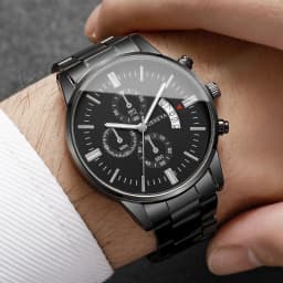 1/2/3/4PCS Fashion Men Business Watches Luxury Calendar Quartz Watch for Man Clock Montre Homme(Without Box)