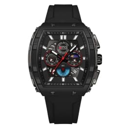 OFNS Fashion Quartz Watches for Man Luminous Waterproof Chronograph Calendar Silicone Strap Outdoor Luxury Sports Men Watch