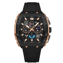 OFNS Fashion Quartz Watches for Man Luminous Waterproof Chronograph Calendar Silicone Strap Outdoor Luxury Sports Men Watch