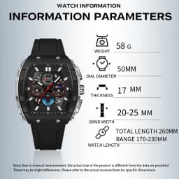 OFNS Fashion Quartz Watches for Man Luminous Waterproof Chronograph Calendar Silicone Strap Outdoor Luxury Sports Men Watch