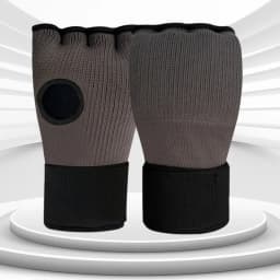 Hybrid MMA Gloves Half Finger, Boxing Muay Thai Training Punching Mitts, Thickened Sponge, Breathable Fabric, Closure Strips