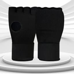 Hybrid MMA Gloves Half Finger, Boxing Muay Thai Training Punching Mitts, Thickened Sponge, Breathable Fabric, Closure Strips