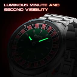 Mark Fairwhale 5031 Men Funny Quartz Watch Recessed Wheel Design Arabic Numerals Rotating Dial Roulette Clock Watch Hombre Reloj