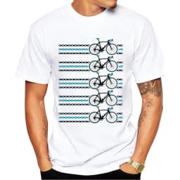 Vintage Sports Bike Printed Men's T-shirt Harajuku Streetwear Graphic T Shirts Oversized Tops One Piece Vintage Tee