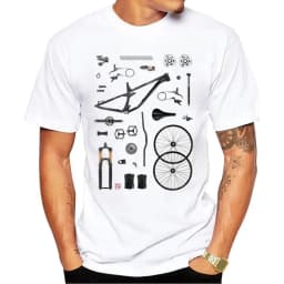 Vintage Sports Bike Printed Men's T-shirt Harajuku Streetwear Graphic T Shirts Oversized Tops One Piece Vintage Tee