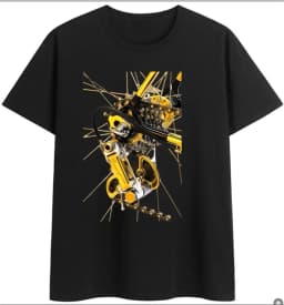 Vintage Sports Bike Printed Men's T-shirt Harajuku Streetwear Graphic T Shirts Oversized Tops One Piece Vintage Tee