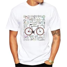 Vintage Sports Bike Printed Men's T-shirt Harajuku Streetwear Graphic T Shirts Oversized Tops One Piece Vintage Tee