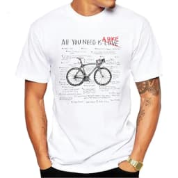 Vintage Sports Bike Printed Men's T-shirt Harajuku Streetwear Graphic T Shirts Oversized Tops One Piece Vintage Tee