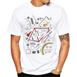 Vintage Sports Bike Printed Men's T-shirt Harajuku Streetwear Graphic T Shirts Oversized Tops One Piece Vintage Tee
