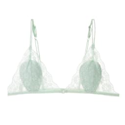 Women Ultra-thin Triangle Cup Lace Front Buckle No Wire Bra Beautiful Back Backless Adjustable Slim Straps Bra