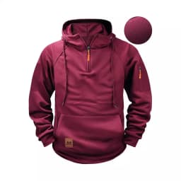 2025 New Men's Keep Warm Hoodie Streetwear Jacket Long Sleeve Sweatshirts Zipper Hooded Pullover Male Running Hooded Sweatshirt