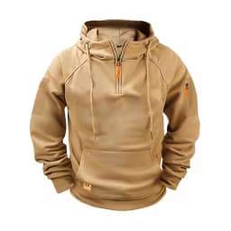 2025 New Men's Keep Warm Hoodie Streetwear Jacket Long Sleeve Sweatshirts Zipper Hooded Pullover Male Running Hooded Sweatshirt