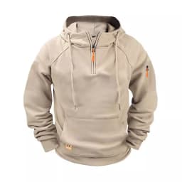 2025 New Men's Keep Warm Hoodie Streetwear Jacket Long Sleeve Sweatshirts Zipper Hooded Pullover Male Running Hooded Sweatshirt