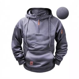 2025 New Men's Keep Warm Hoodie Streetwear Jacket Long Sleeve Sweatshirts Zipper Hooded Pullover Male Running Hooded Sweatshirt