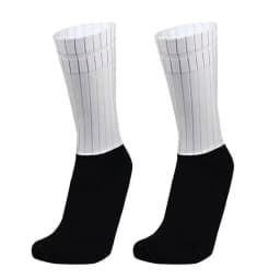 Men Bicycle Sport Running Bike Socks Anti Slip Silicone Summer Aero Socks Whiteline Cycling Socks  Calcetines Ciclismo