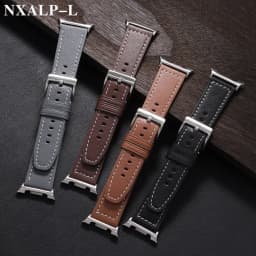No Gaps Leather Strap for Samsung Galaxy Watch 8 Classic 46mm Replacement Band for Galaxy Watch 8 44mm 40mm Bracelet Accessorie