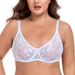 Plus Size Womens Bras Lace Underwire BH B-E Cup Comfortable & Alluring Lingerie