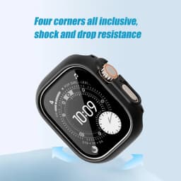 Cover For Apple Watch Ultra 3 49mm PC Bumper+Screen Protector Cover iWatch Ultra 2 49mm HD Tempered Glass+Case Shell Accessories