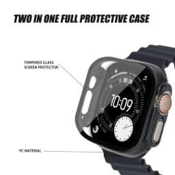 Cover For Apple Watch Ultra 3 49mm PC Bumper+Screen Protector Cover iWatch Ultra 2 49mm HD Tempered Glass+Case Shell Accessories