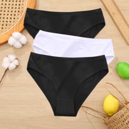 3PCS/Set Cotton Panties Women Briefs Jacquard Design Women Panties Sexy Female Underpants Solid Color Intimate Pantys S-XL