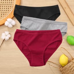 3PCS/Set Cotton Panties Women Briefs Jacquard Design Women Panties Sexy Female Underpants Solid Color Intimate Pantys S-XL