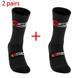 2pairs 2023 New Cycling Socks Bike Nurse Compression Road Bike Running Mtb Knee-high White Sports Funny Brand Black