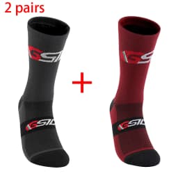 2pairs 2023 New Cycling Socks Bike Nurse Compression Road Bike Running Mtb Knee-high White Sports Funny Brand Black