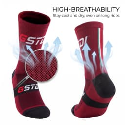 2pairs 2023 New Cycling Socks Bike Nurse Compression Road Bike Running Mtb Knee-high White Sports Funny Brand Black
