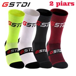 2pairs 2023 New Cycling Socks Bike Nurse Compression Road Bike Running Mtb Knee-high White Sports Funny Brand Black