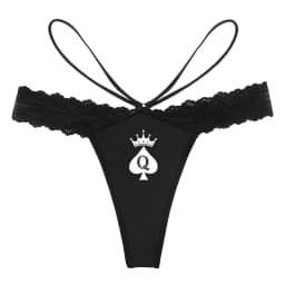 Queen of Spades Women Sexy Lace Lingerie Temptation G String Naughty Underwear for Women Sexy Panties String Femme Sexy