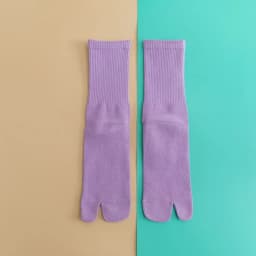 Color five-finger cotton sweat-absorbing breathable sports socks Japanese candy color split-toe women's socks