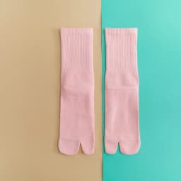 Color five-finger cotton sweat-absorbing breathable sports socks Japanese candy color split-toe women's socks