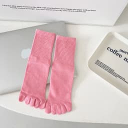Color five-finger cotton sweat-absorbing breathable sports socks Japanese candy color split-toe women's socks