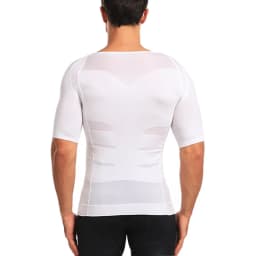 Men Body Shapers Fitness Elastic Abdomen Tight Fitting Short Sleeve Shirt Tank Tops Shape Underwear Slimming Boobs Shaping