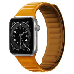 Silicone Link strap for Apple watch band 44mm 40mm 45mm 41mm 46mm 49mm Magnetic Loop bracelet iwatch series SE 7 8 9 ultra 2 10