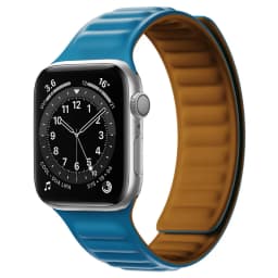 Silicone Link strap for Apple watch band 44mm 40mm 45mm 41mm 46mm 49mm Magnetic Loop bracelet iwatch series SE 7 8 9 ultra 2 10