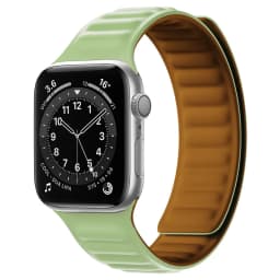 Silicone Link strap for Apple watch band 44mm 40mm 45mm 41mm 46mm 49mm Magnetic Loop bracelet iwatch series SE 7 8 9 ultra 2 10