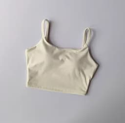 Small Sling Vest Integrated Fixed Gathering Sports Underwear Women's Bra Beauty Back Training Fitness Bra Summer Clothing Suit
